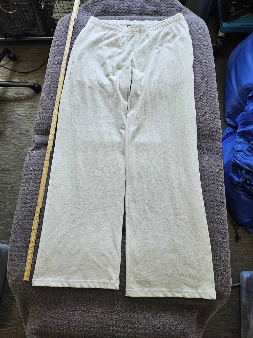 Brandy Melville Light Gray Wide-Leg Lounge Pants - Picture 2 of 4